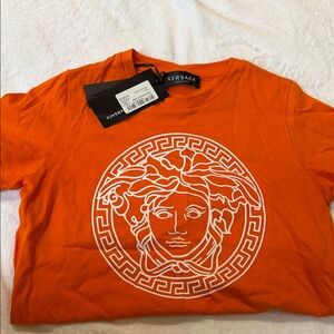 Versace Orange Medusa T-Shirt